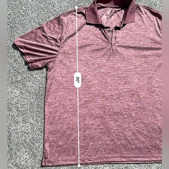 Beverly Hills Polo Club Mens Short Sleeve Polo Shirt Mauve Color Size XXL - Picture 6 of 7